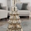 Christmas Tree Luster Brown Glass Soap, Lotion or Sanitizer Dispenser for Bathroom, Kitchen, Indoor or Outdoor 150ml