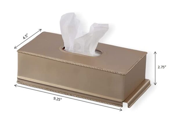 Beaded Steel Tissue/Napkin Paper Holder for Dining Table - Tissue Box for Car - Napkin Stand