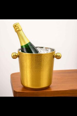 Gold Metal Ice Bucket