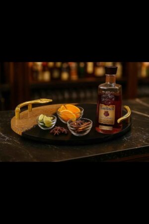 Gold Handle Bar Tray