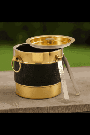 Gold & Black Ice Bucket Set