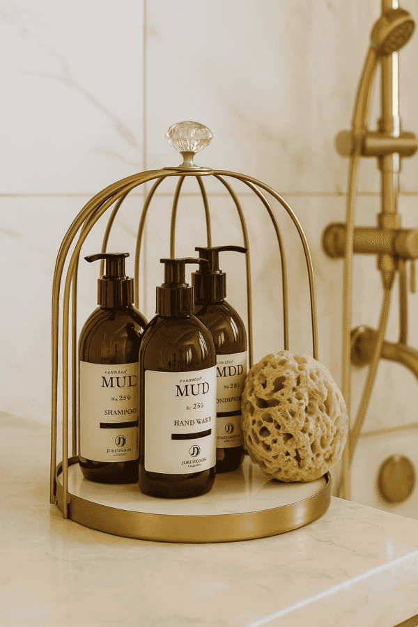 Metal Cage Bathroom Organizer
