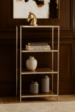 Gold Metal Display Shelf