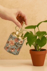 Floral Metal Plant Mist Spray Bottle