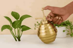 Brass Finish Plant Mist Spray Bottle