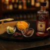Luxury Black & Gold Resin Serving Tray – Elegant Decorative Tray with Designer Handles (14" Dia & 2.5" H) Made in India