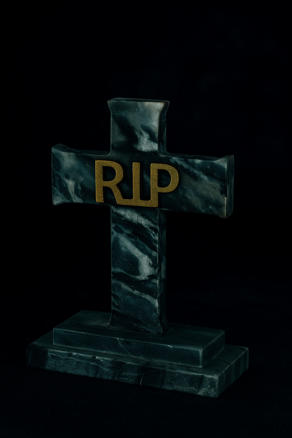 “Eternal Cross – Black Marble RIP Monument”