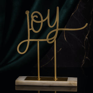 Golden "Joy" Table Décor