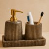 Black Resin Bathroom Accessories Set Of 3